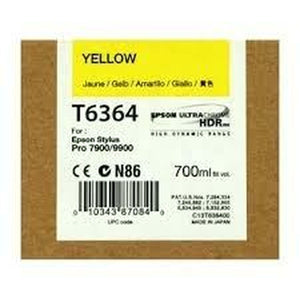 Original Ink Cartridge Epson Cartucho T636400 amarillo Yellow-0