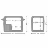 Portable Fridge Dometic Black Beige-5