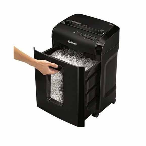 Micro-Cut Paper Shredder Fellowes 4630601 19 L 2 x 12 mm 10 Sheets Black-1