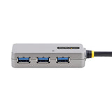 USB Hub Startech U01043-USB-EXTENDER Black Silver-5