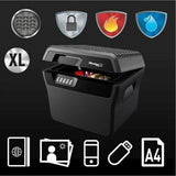 Safe Box with Electronic Lock Master Lock Black 18,5 L-1