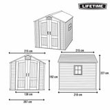 Hut Lifetime 215 x 227 x 215 cm Grey-3