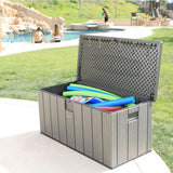 Outdoor Chest Lifetime Brown 570 L 150 x 69 x 72 cm Steel Plastic-1