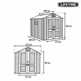 Hut Lifetime 213 x 228 x 280 cm Grey-3