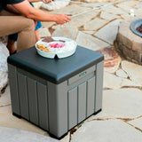 Storage Box with Lid Lifetime Grey 51,2 x 51,2 x 50,8 cm-3