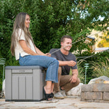 Storage Box with Lid Lifetime Grey 51,2 x 51,2 x 50,8 cm-2