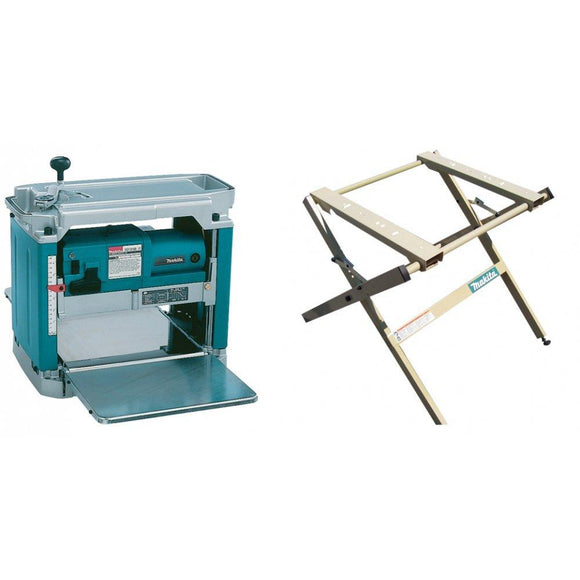 MAKITA. THICKNESSING MACHINE 2012NBX 3-155mm + STATIONARY TABLE-0