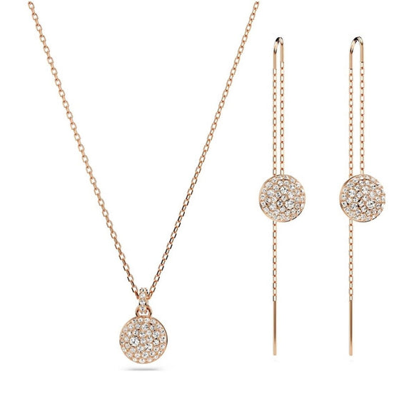 Women's necklace and matching earrings set Swarovski 5683451-0