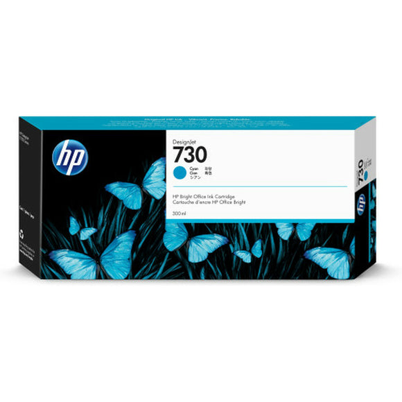 Original Ink Cartridge HP 730 Black Cyan-0