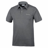 Men’s Short Sleeve Polo Shirt Columbia Nelson Point™ Dark grey-0