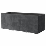 Plant pot Deroma Anthracite 99 cm Plastic Rectangular Modern-0