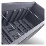 Self-watering planter Deroma Grey 99 cm Plastic Rectangular-2