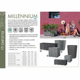 Self-watering planter Deroma Grey 99 cm Plastic Rectangular-1