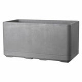 Self-watering planter Deroma Grey 78 x 38 x 39 cm Plastic Rectangular Ø 78 cm-0