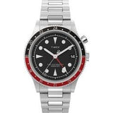 Men's Watch Timex THE WATERBURY  GMT Black Silver (Ø 39 mm) (Ø 40 mm)-0