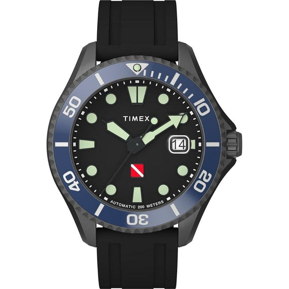 Men's Watch Timex DEEP WATER TIBURON AUTOMATIC Black (Ø 44 mm)-0