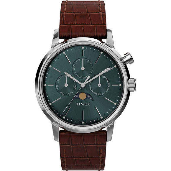Men's Watch Timex MARLIN MOONPHASE Green (Ø 40 mm)-0