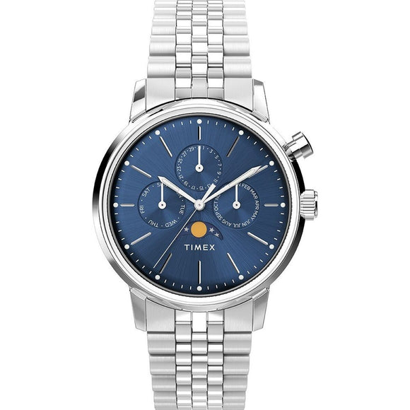 Men's Watch Timex MARLIN MOONPHASE Silver (Ø 40 mm)-0