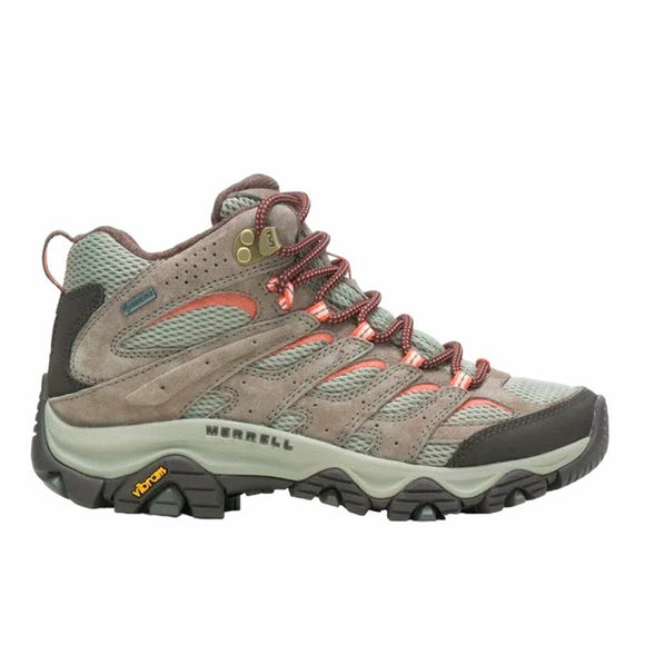 Hiking Boots Merrell Moab 3 Mid GTX Brown Green-0