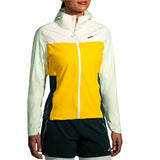 Women's Sports Jacket Brooks High Point Waterproof White-3