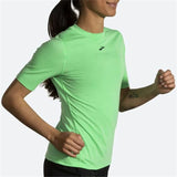 Women’s Short Sleeve T-Shirt Brooks High Point Green-2