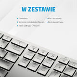 Wireless Keyboard HP 3Z729AA Silver-8