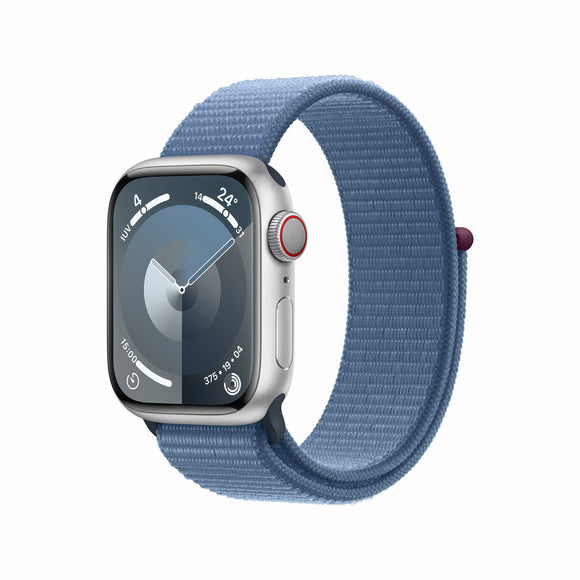 Smartwatch Apple MRHX3QL/A Blue Silver 41 mm-0