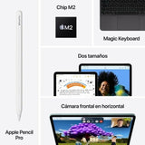 Tablet Apple iPad Air 2024 256 GB White M2 8 GB RAM-2