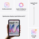 Tablet Apple IPAD MINI 7 8,3" Hexa Core 8 GB RAM 128 GB Grey-5