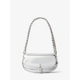 Shoulder Bag Michael Kors MILA Silver 21 x 13 x 6 cm-2