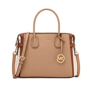 Women's Handbag Michael Kors MERCER CAMEL MULTI Brown 30 x 23 x 10 cm-0