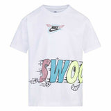 Child's Short Sleeve T-Shirt Nike KT-S/S Knit White-0