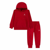 Sports Outfit for Baby Jordan MJ Brklyn Fleecec Pullover Set Red 2 Pieces-0