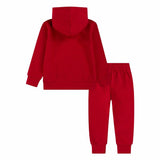 Sports Outfit for Baby Jordan MJ Brklyn Fleecec Pullover Set Red 2 Pieces-1