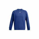 Men’s Sweatshirt without Hood Under Armour Rival Fleece Crew Blue-0