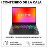 Laptop HP OMEN Transcend 14-fb0000ns 14" Intel Evo Core Ultra 7 155H 16 GB RAM 1 TB SSD Nvidia Geforce RTX 4060-8