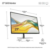 Gaming Monitor HP 527PQ Quad HD 27"-7