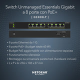 Switch Netgear GS308LP-100EUS-5