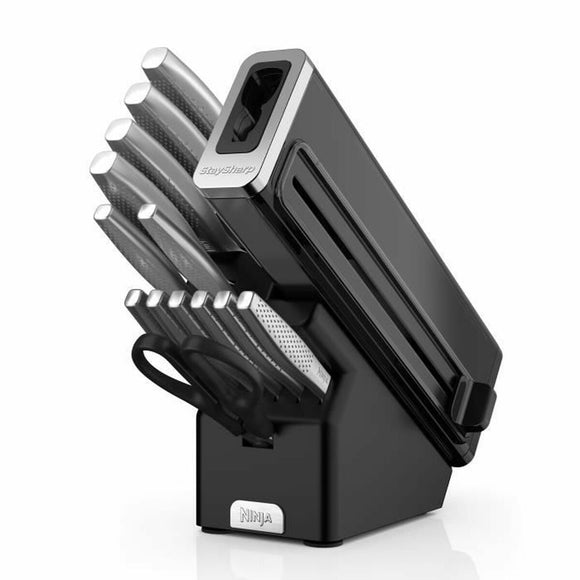 Knife Set NINJA Steel Wood Stainless steel 14 Pieces (12 Units)-0