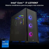 Desktop PC PcCom PCC-IMP3-13700KF-2TB-4070TI-BLK Intel Core i7-13700KF 32 GB RAM 2 TB SSD Nvidia Geforce RTX 4070-6