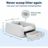 Cat Litter Box PetSafe White Plastic-2