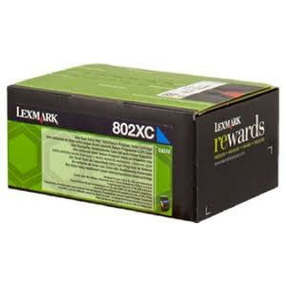 Toner Lexmark 802XC Blue Cyan-0