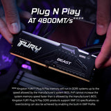 RAM Memory Kingston Beast RGB 32 GB DDR5 SDRAM DDR5 5600 MHz-12