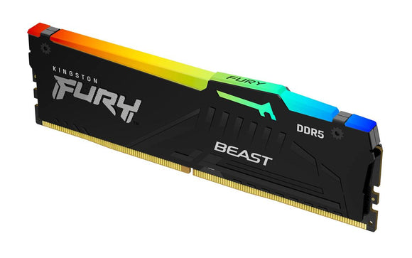 Kingston KF560C40BBAK4-64 64GB 6000MT/s DDR5 CL40 DIMM (Kit of 4) FURY Beast RGB XMP | Kingston-0