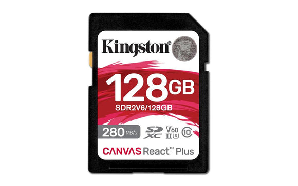 Kingston Canvas React Plus V60 SDXC Card 1TB UHS-II 280R/150W For Full HD/4K-0