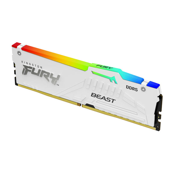 RAM Memory Kingston FURY Beast White RGB  32 GB DDR5 cl32-0