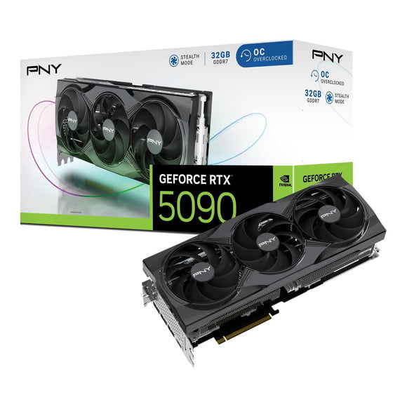 PNY 32GB RTX5090 OC Triple Fan 3xDP/HDMI GeForce RTX 5090 32GB Overclocked Triple Fan-0