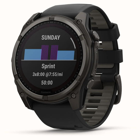 SMARTWATCH FENIX 8 SAPP. SOLAR/BLACK/GRAY 010-02907-11 GARMIN-0