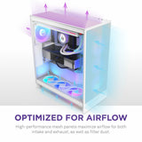 ATX Semi-tower Box NZXT H7 Flow RGB Midi White-11