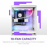 ATX Semi-tower Box NZXT H7 Flow RGB Midi White-8